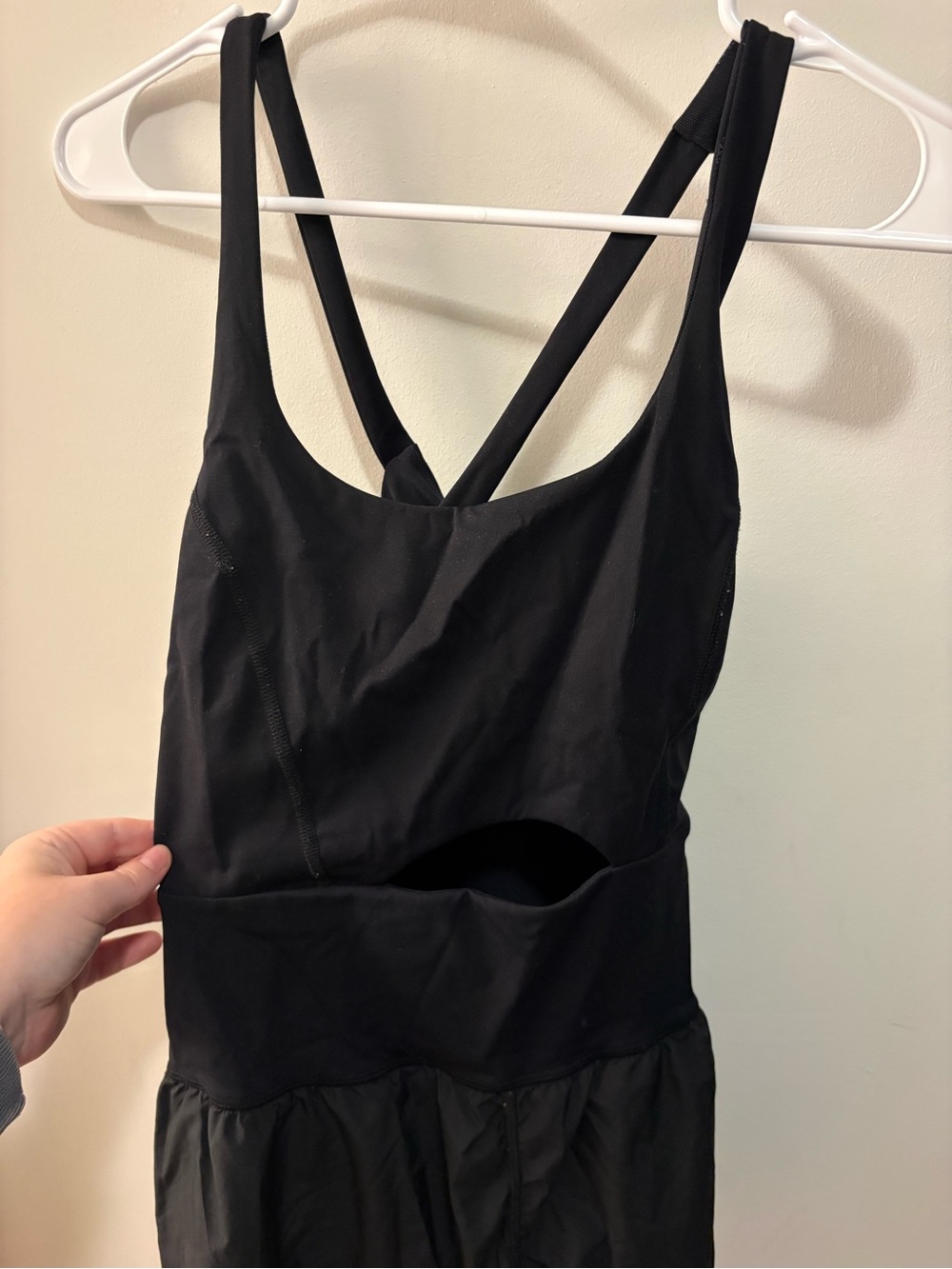 FP Movement by Free People Black Sports Bra Tank with Cutout Back